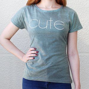 Such a Lady Cute T-shirt Green